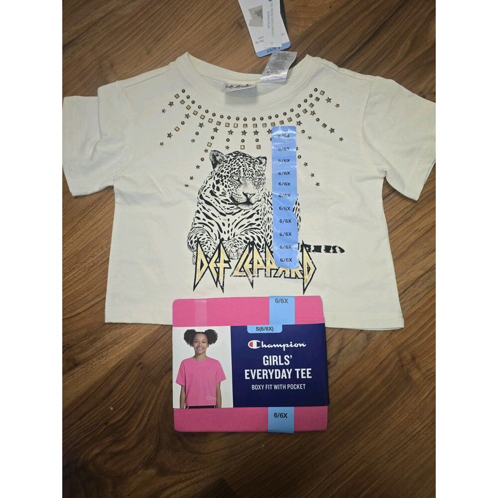 Def Leppard Girls Tshirt Bundle Size 6x Short Sleeve